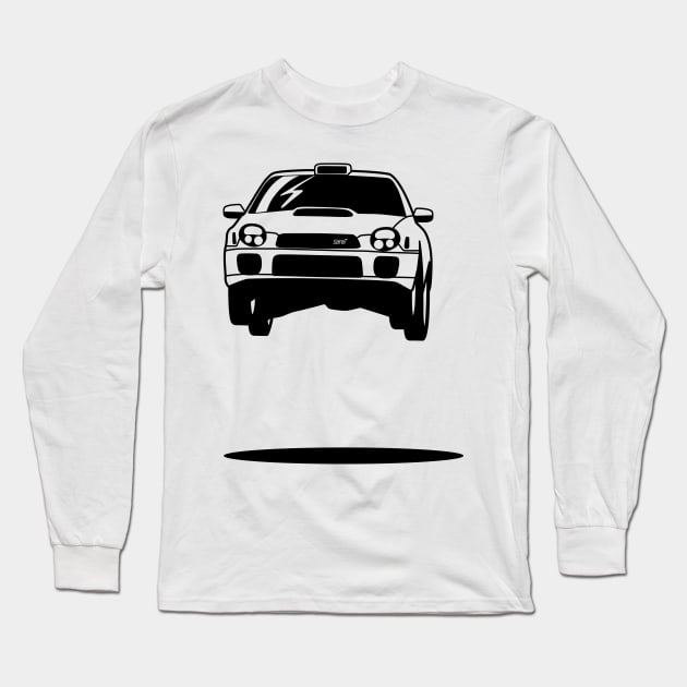 Subie Rally Jump Long Sleeve T-Shirt by HSDESIGNS